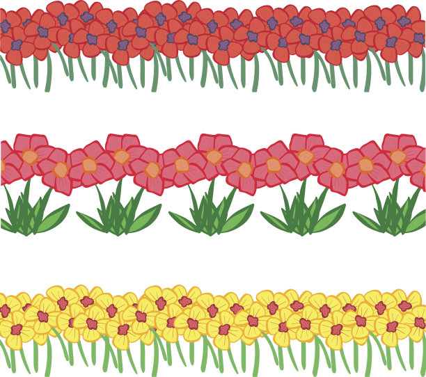 花朵边框背景元素