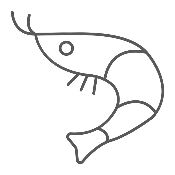 卡通龙虾logo