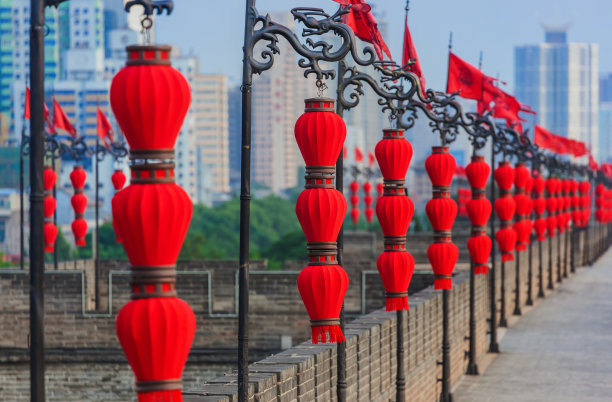 红色中国旅游蓝色中国