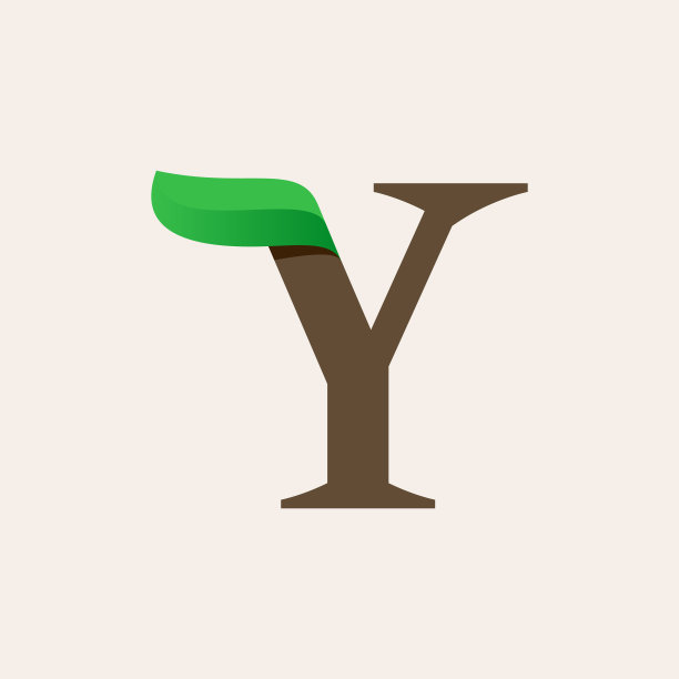 y字母绿叶logo