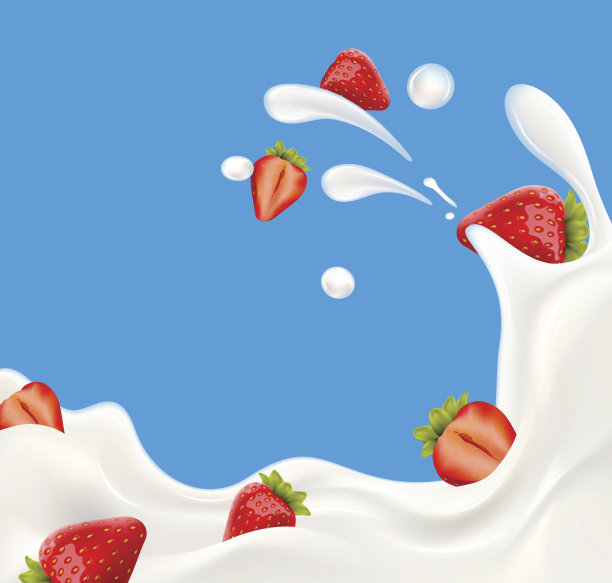 牛奶产品插画