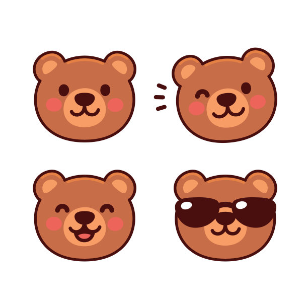 小熊logo设计