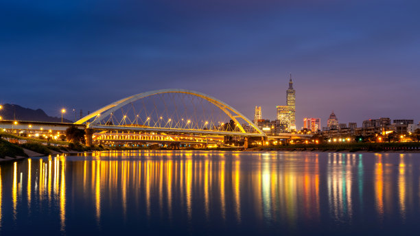 台湾风光,城市夜景