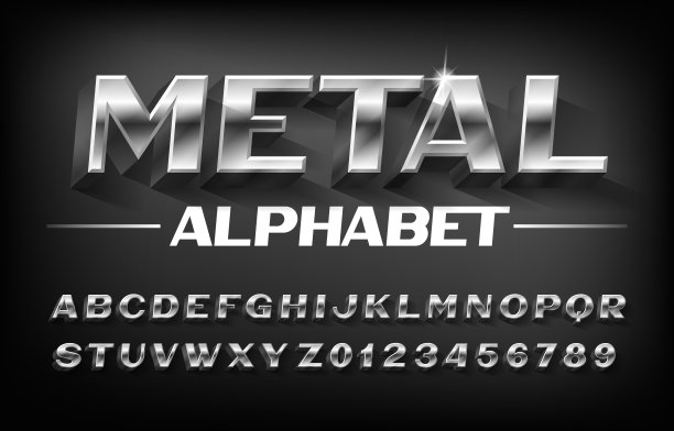 金属logo