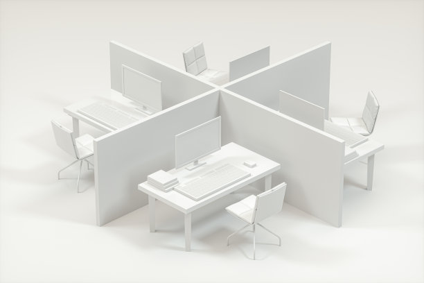 现代办公室场景模型