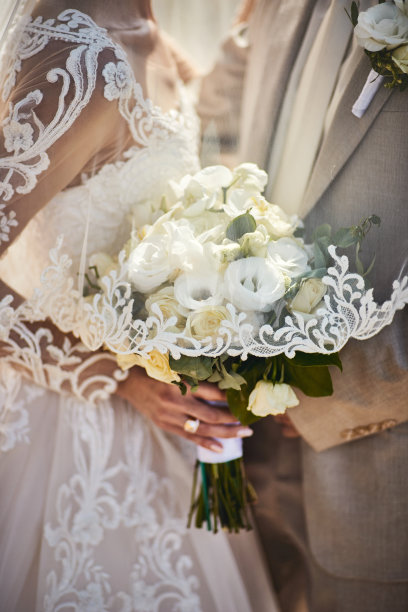 白绿色婚礼图片