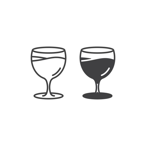 酒杯logo