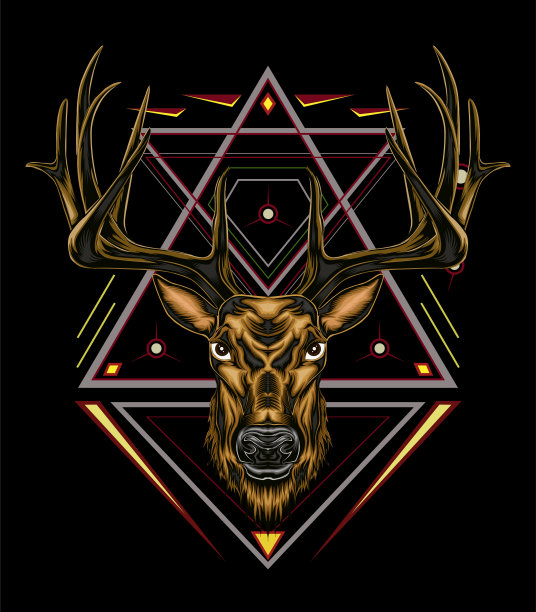 鹿头logo图片_鹿头logo设计素材_红动中国