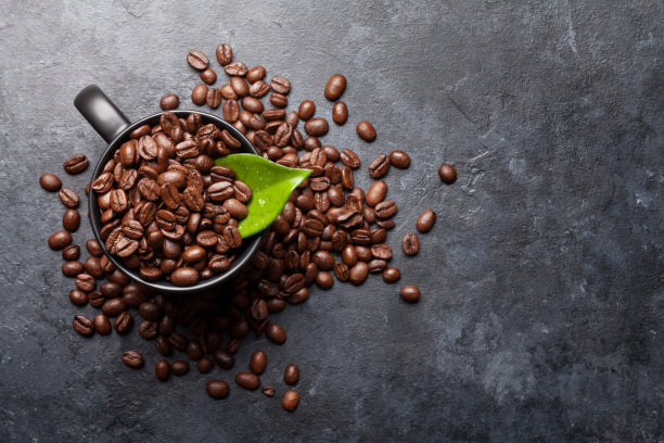咖啡豆俯视图摄影