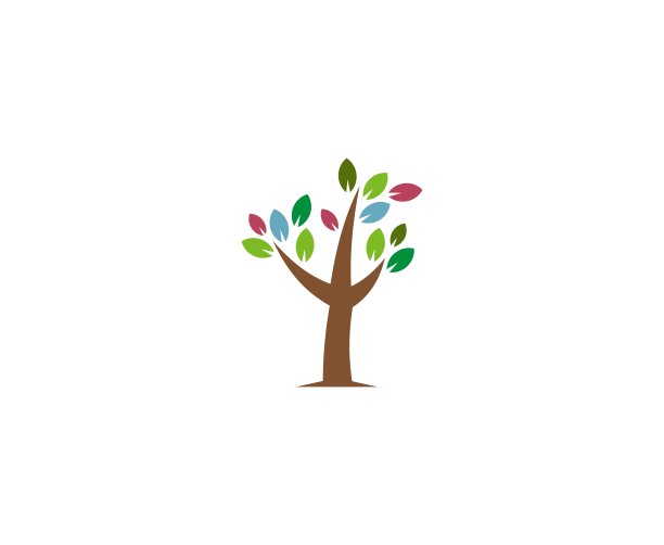 树叶绿叶logo树木标志设计