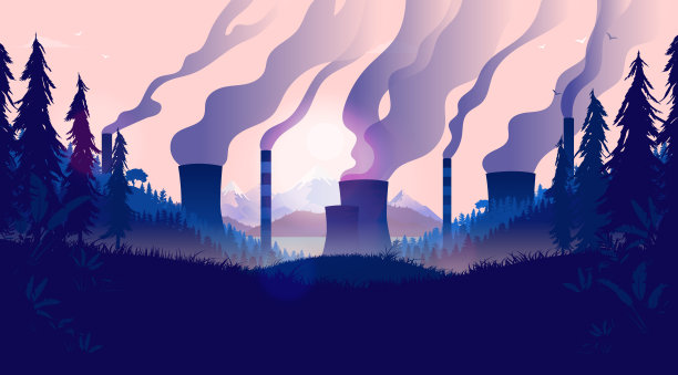 污染环境插画