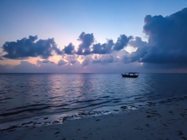 海上落日风景