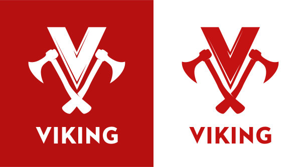 v字母logo设计