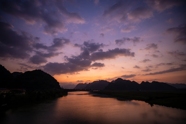 越南黄昏景观