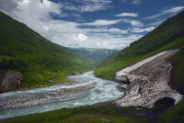 壮丽的大山风景