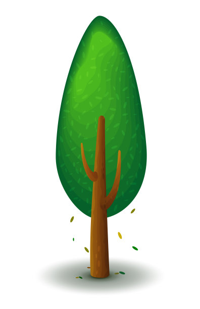 抽象树木logo