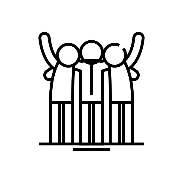 团队合作集体标志logo