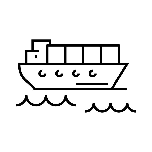 轮船矢量图标
