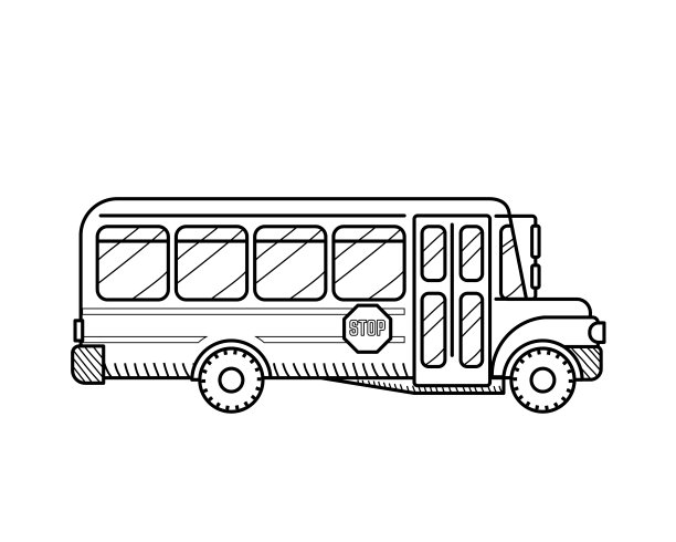 美国卡通公交车