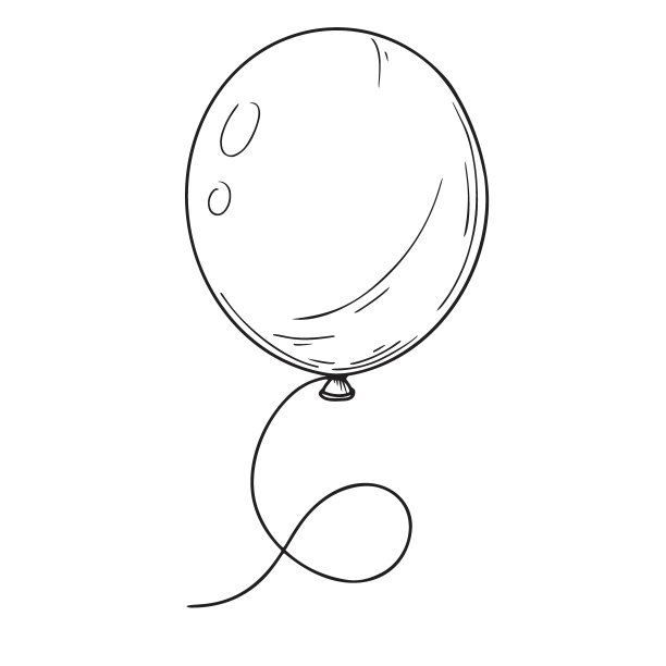 气球 简笔画