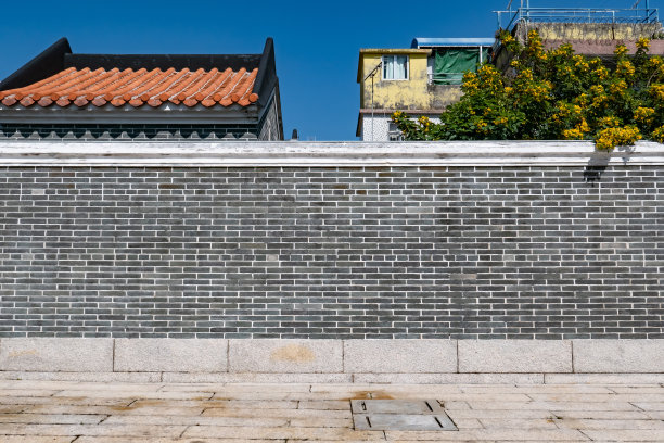 中式砖墙