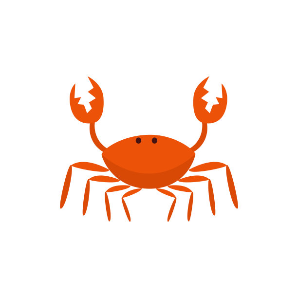 螃蟹标志设计