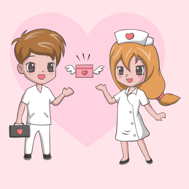 护士吉祥物卡通医院