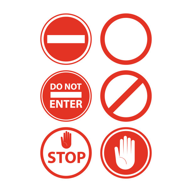 交通安全警告标识标牌