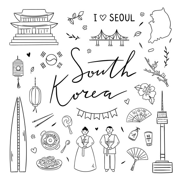 韩国旅游韩国海报