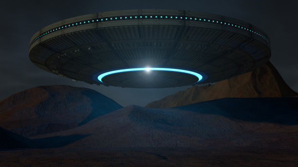 科幻太空ufo背景