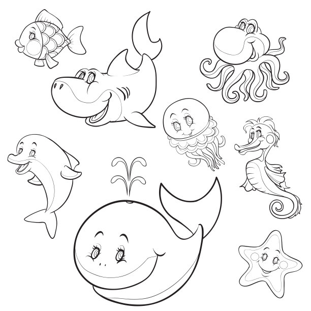 螃蟹卡通logo