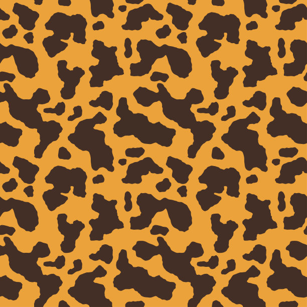 棕色豹纹布料动物皮纹