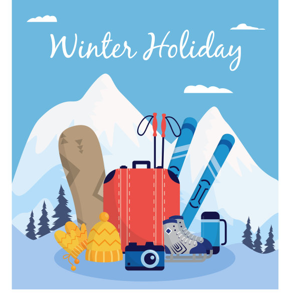 冬季旅行海报