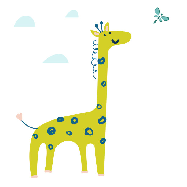 长颈鹿动物园海报