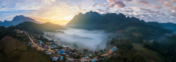 旅游景点自然景观山丘