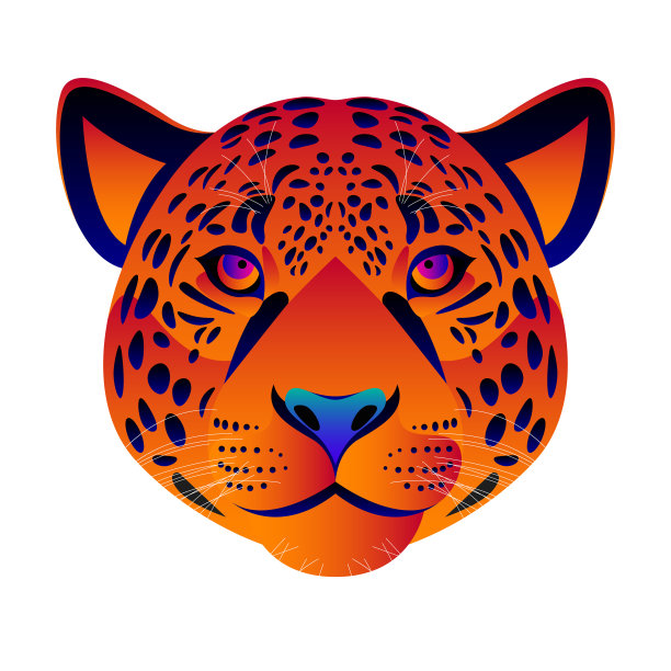凶狠的猎豹logo