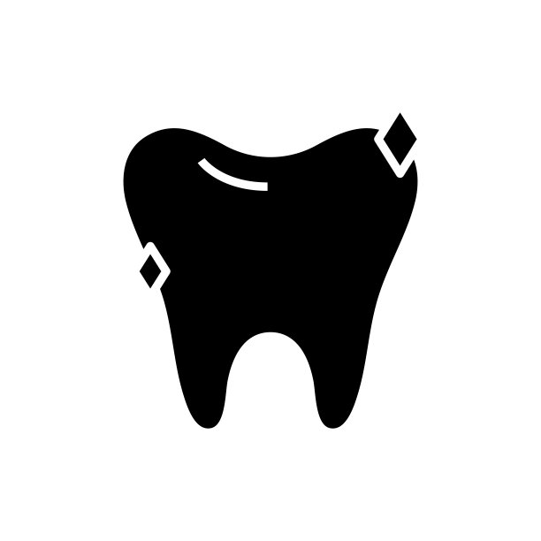 牙齿牙科医疗图标矢量