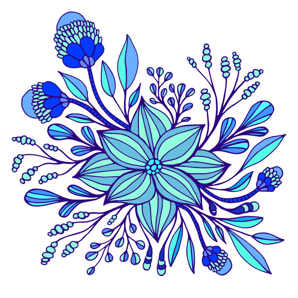 波西米亚花纹图案印花面料