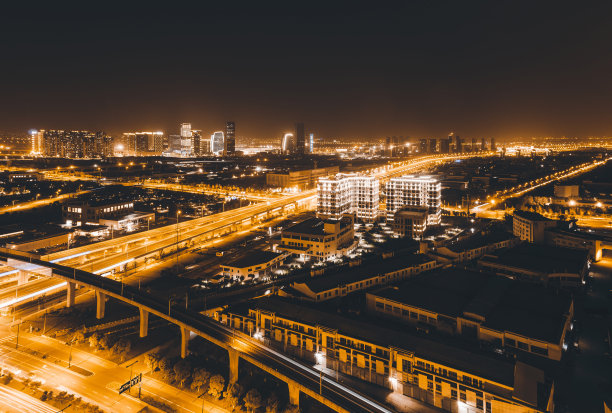 上海航拍夜景