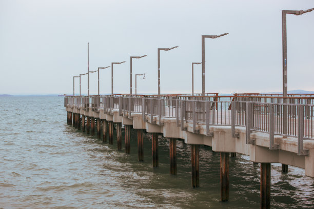 旅行度假海岛码头木桥海景