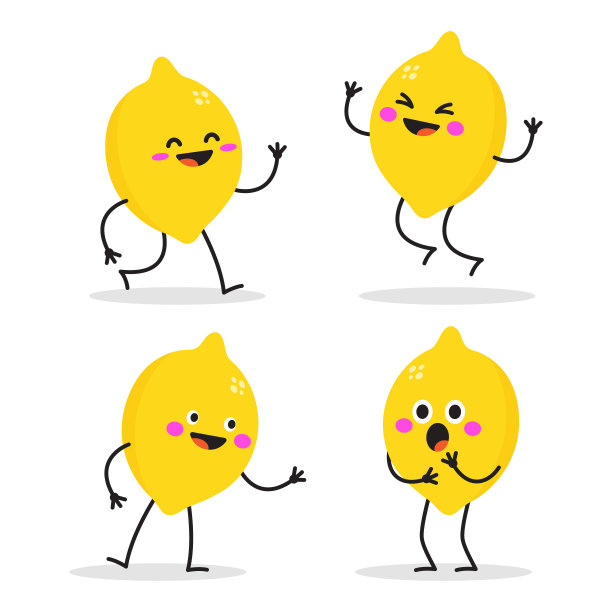 卡通柠檬表情