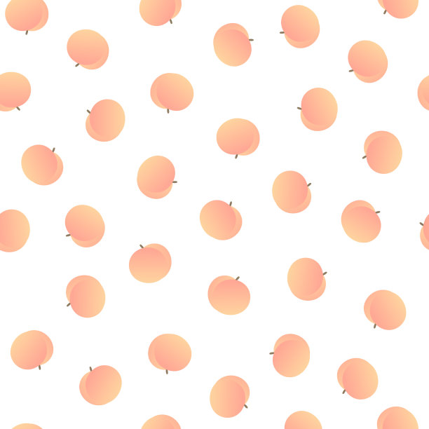 桃子 水蜜桃 矢量图