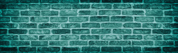 青绿砖墙背景