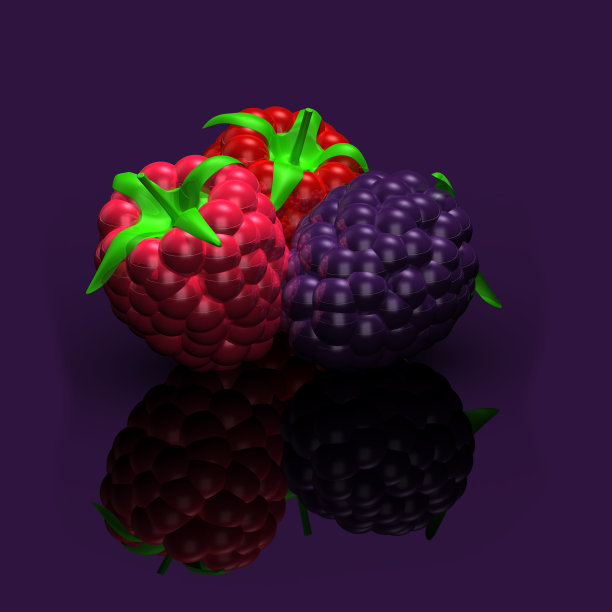 覆盆子新鲜水果树莓浆果