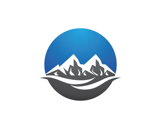 蓝色山峰logo