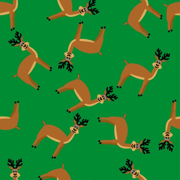 圣诞节驯鹿背景海报