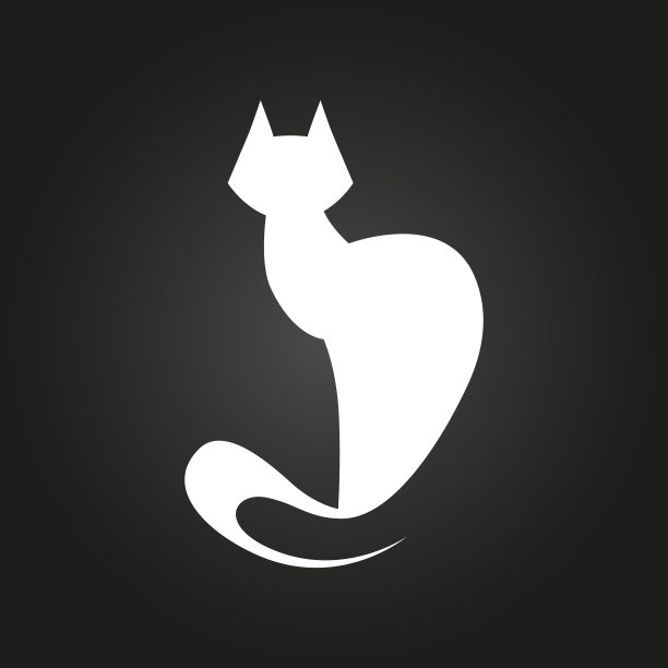 卡通猫logo