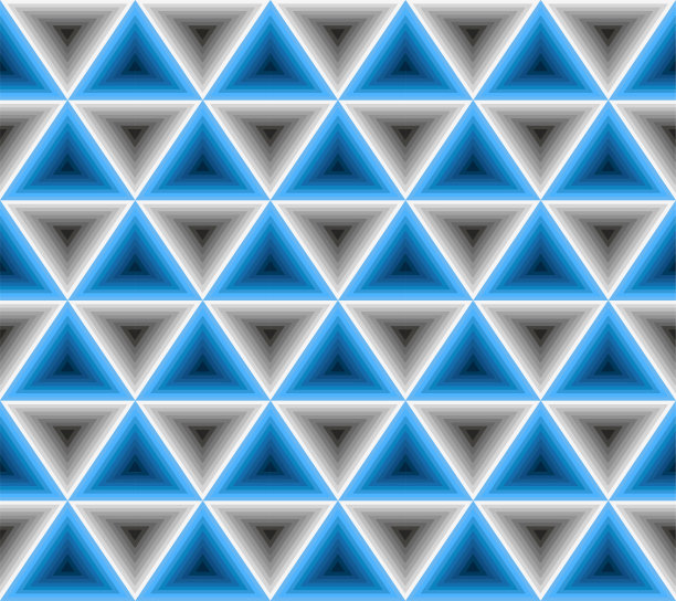 蓝色三角形立体背景矢量素材