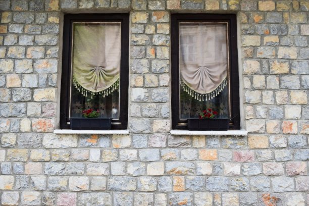 传统窗格实木门窗民居