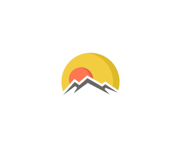 蓝色山峰logo